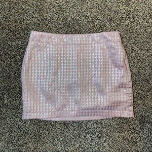 top shop metallic skirt
